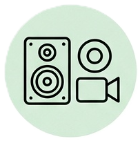 Audio visual icon