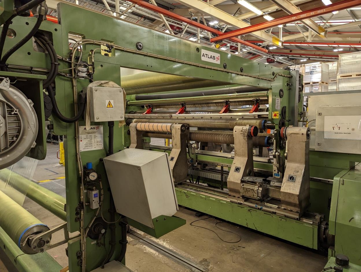 Used Atlas CW812 Duplex Center Surface Slitter | Margot Machinery