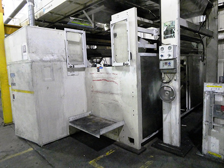 Used 82" PCMC Two-Position Phantom-Axis Turret Unwind | Margot Machinery