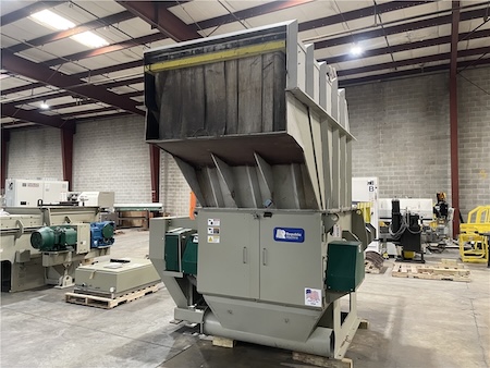 Used Republic Machine model RM52-100-E-15-2-60D single shaft shredder