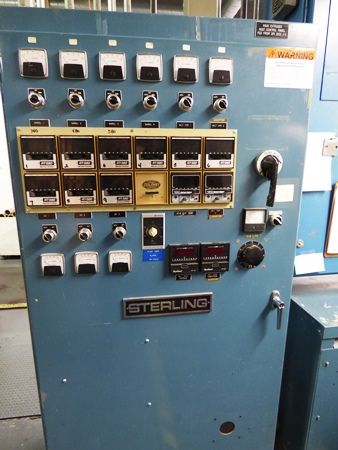 Used 2" Sterling extruder on carriage | Margot Machinery