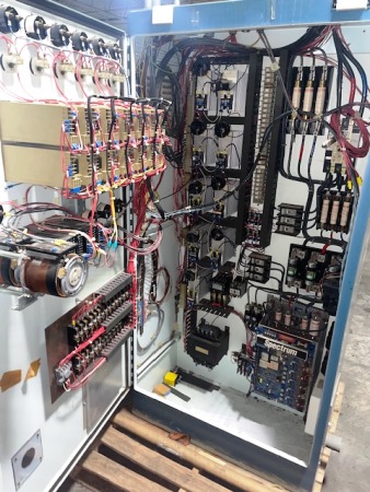 Used 2" Sterling extruder on carriage | Margot Machinery