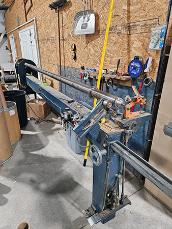 Used Appleton model 81010 120" x 3" core cutter