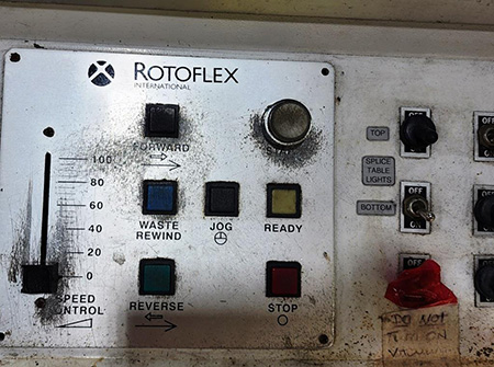 Used Rotoflex Model VIR400 Inspection Rewinder | Margot Machinery