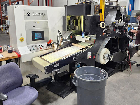 Used Rotoflex Model VIR400 Inspection Rewinder