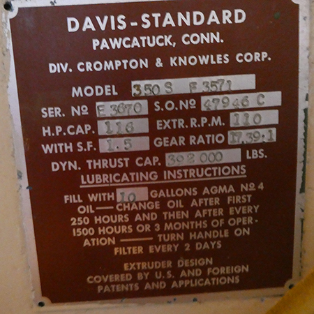 Used Davis Standard Blown Adhesive Bubble Line | Margot Machinery