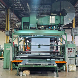Used 136" Wolverine 4 Color Flexographic Stack Press | Margot Machinery