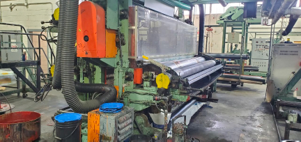 Used 136" Wolverine 4 Color Flexographic Stack Press