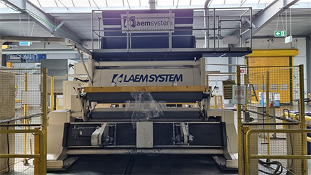 Used 2500mm Laem TR555 Duplex Center Slitter | Margot Machinery
