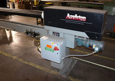 Used 120" Appleton Model A301 Automatic Core Cutter | Margot Machinery