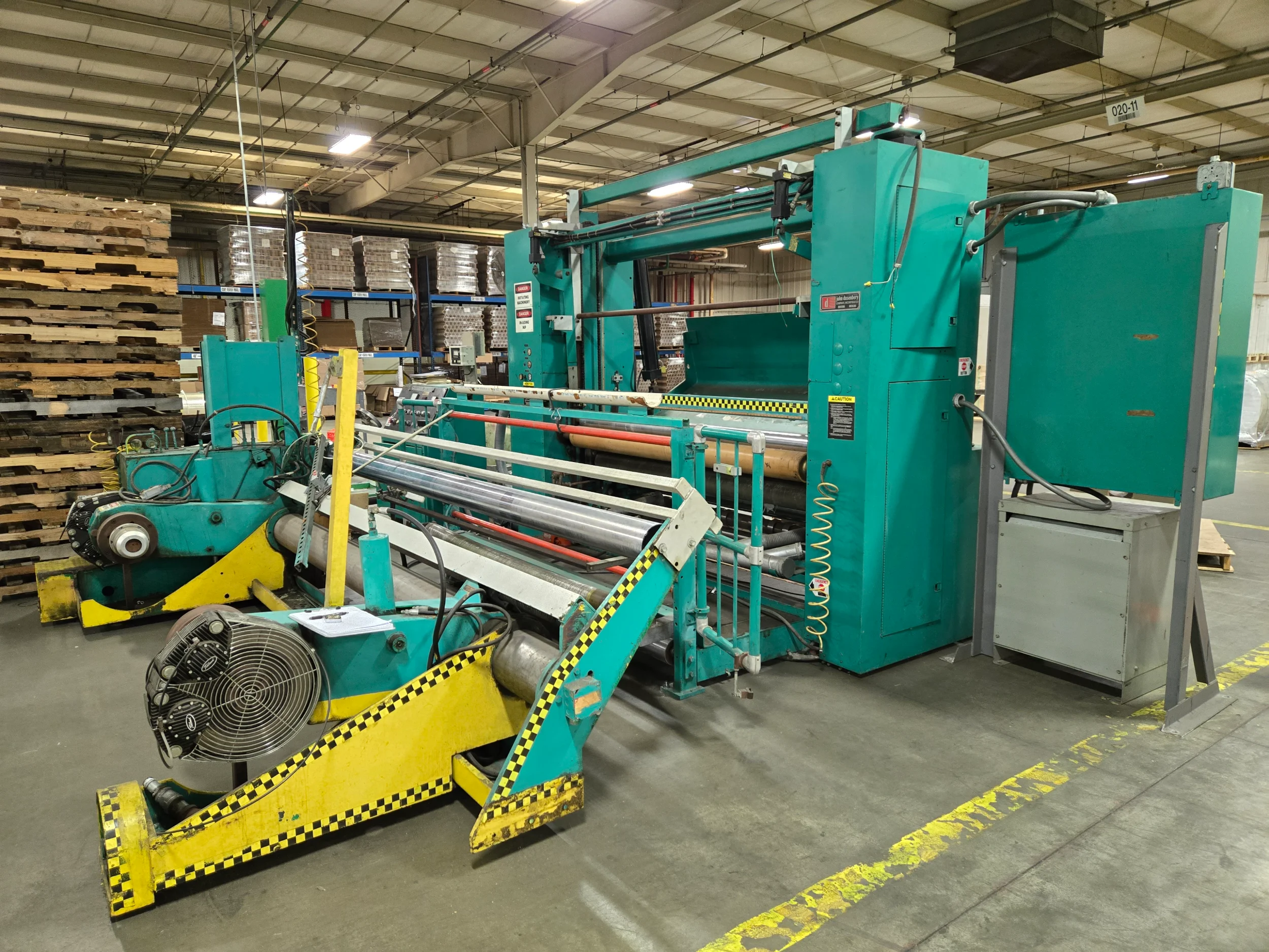 Used 80" Dusenbery Two Drum Winder Model 840 MH