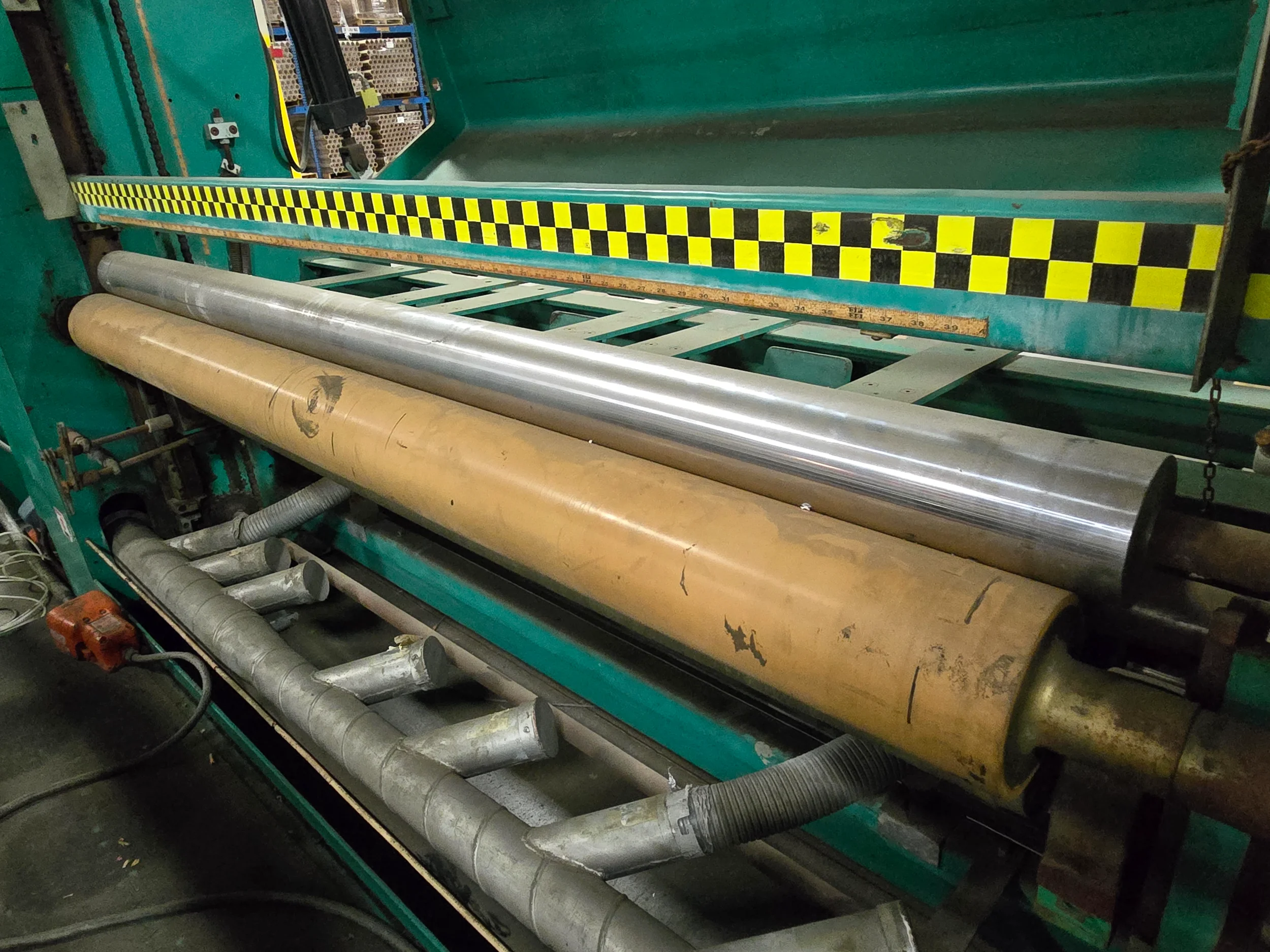 Used 80" Dusenbery Two Drum Winder Model 840 MH | Margot Machinery