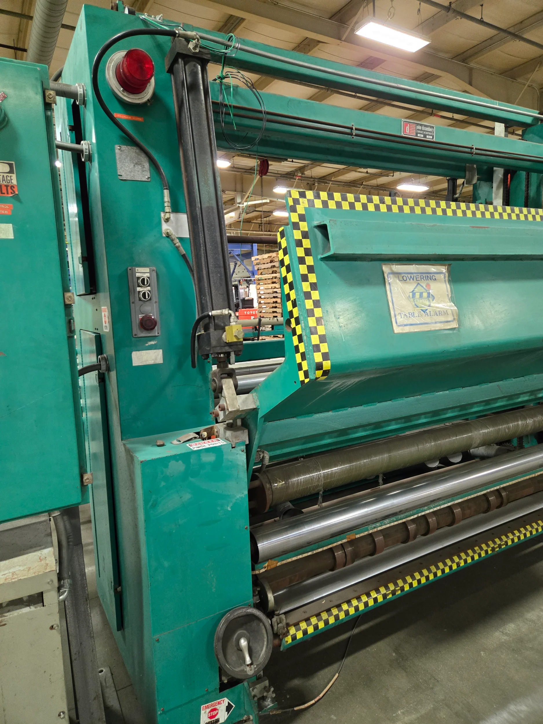 Used 80" Dusenbery Two Drum Winder Model 840 MH | Margot Machinery