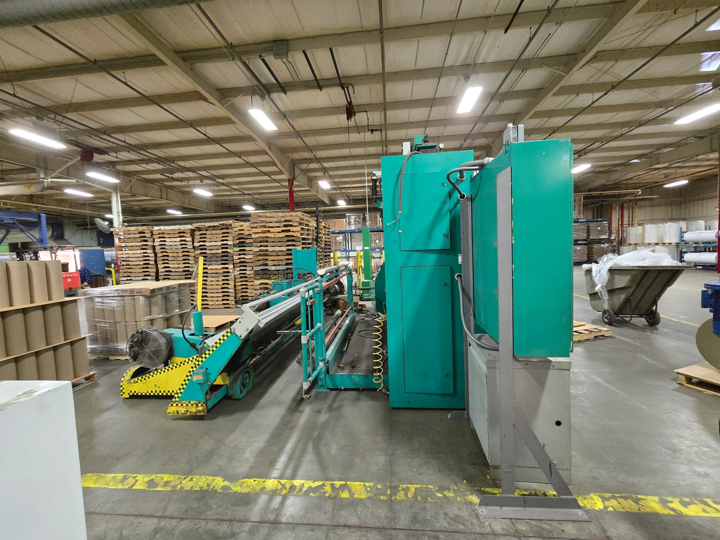 Used 80" Dusenbery Two Drum Winder Model 840 MH | Margot Machinery