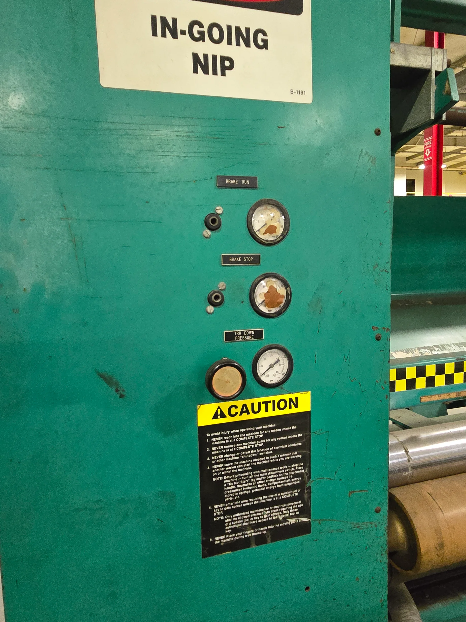 Used 80" Dusenbery Two Drum Winder Model 840 MH | Margot Machinery