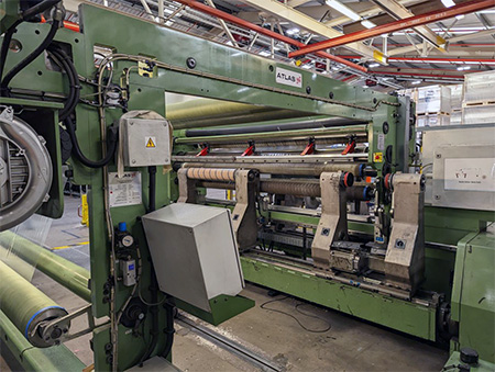 Used 3300mm Atlas Duplex Center Surface Slitter Model CW812 | Margot Machinery