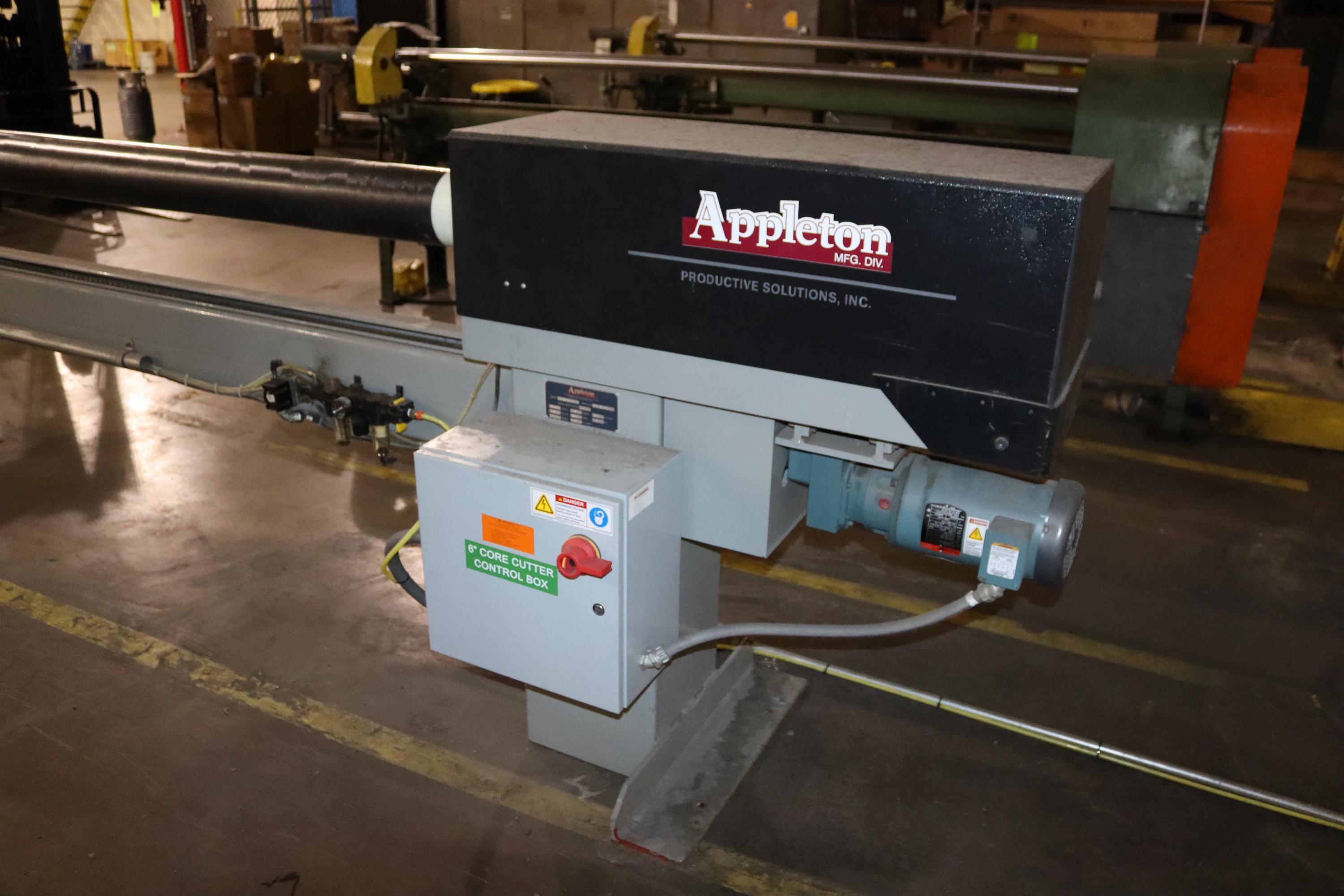 Used 120" Appleton Model A301 Automatic Core Cutter | Margot Machinery