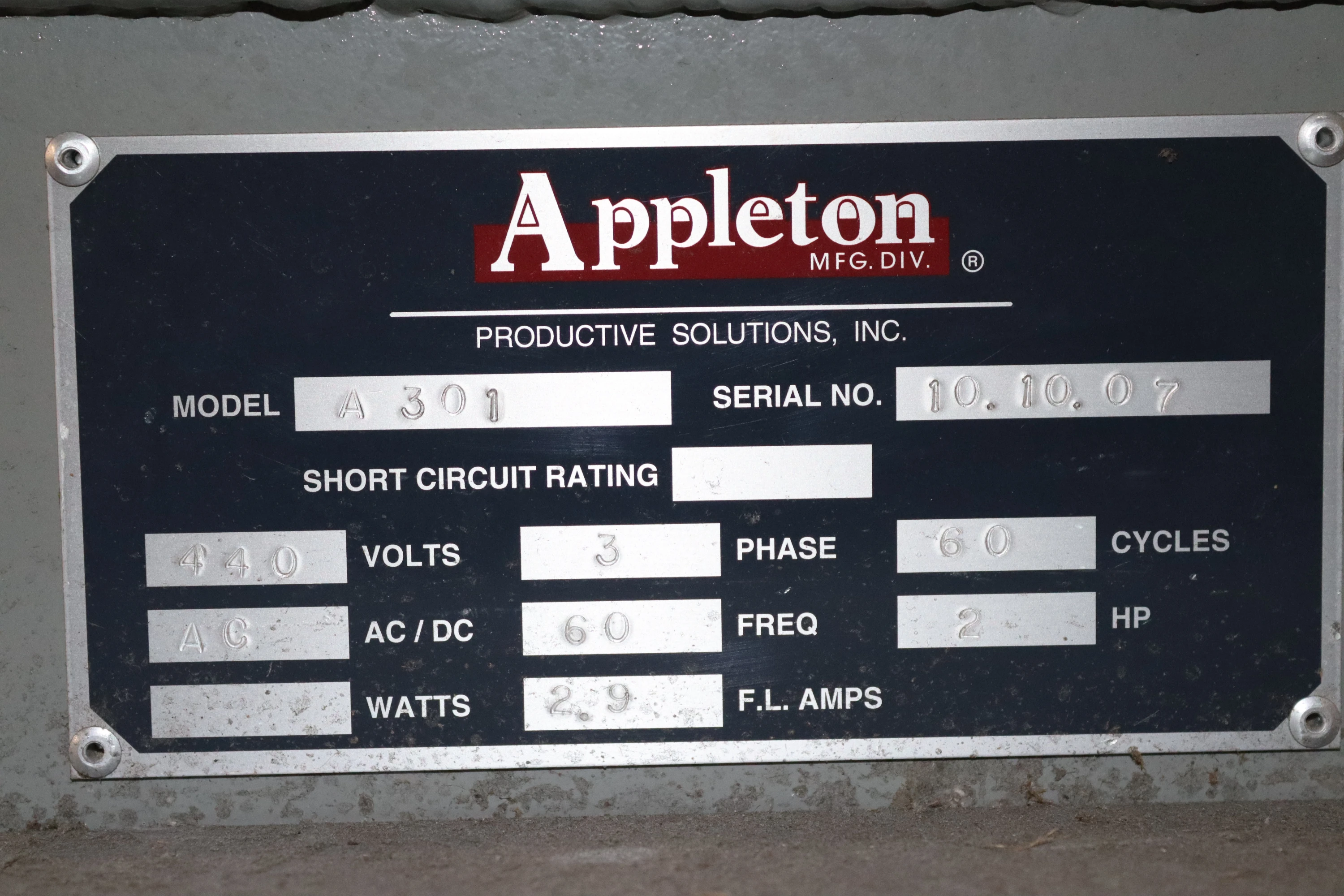 Used 120" Appleton Model A301 Automatic Core Cutter | Margot Machinery
