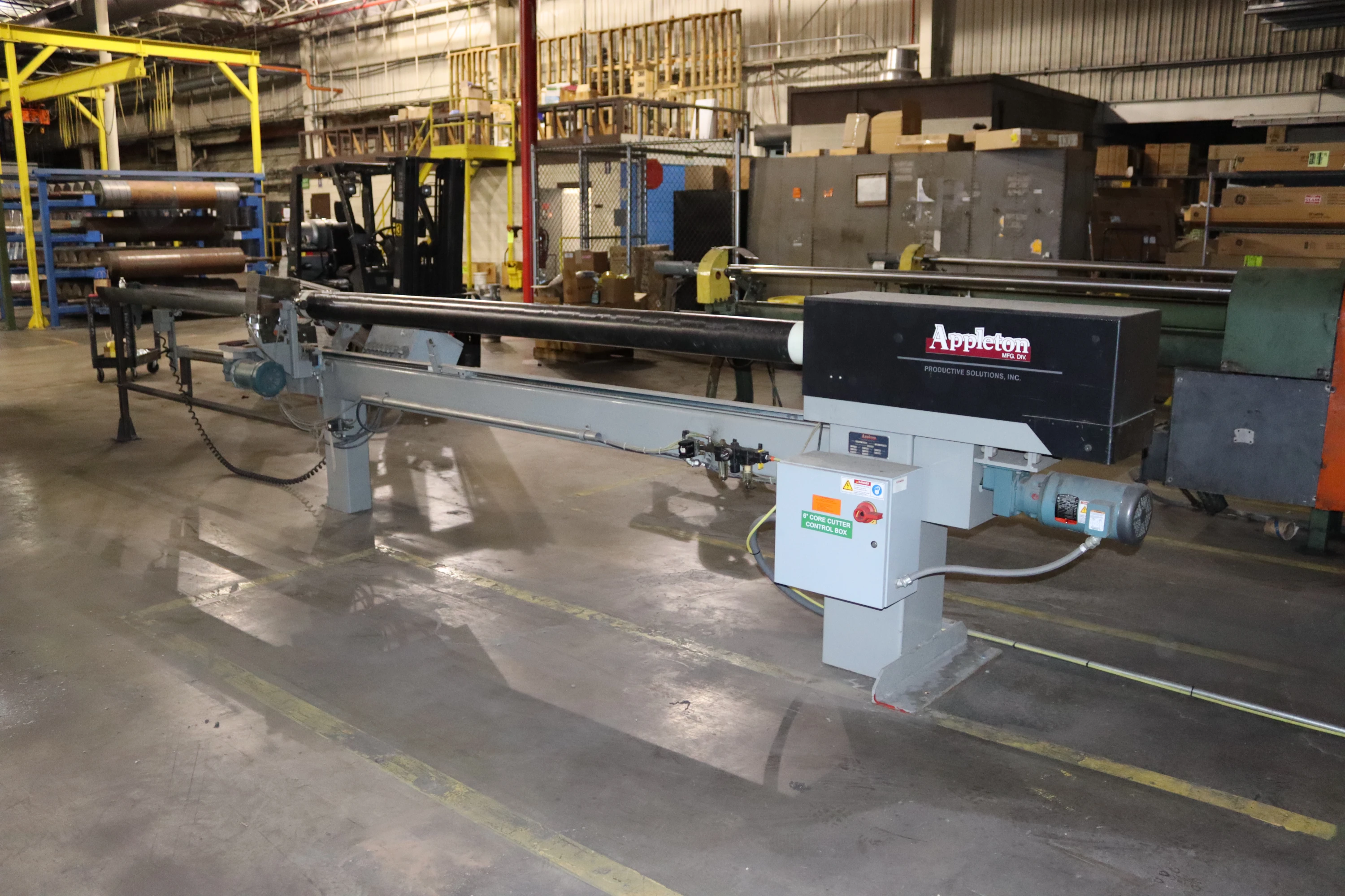 Used 120" Appleton Model A301 Automatic Core Cutter