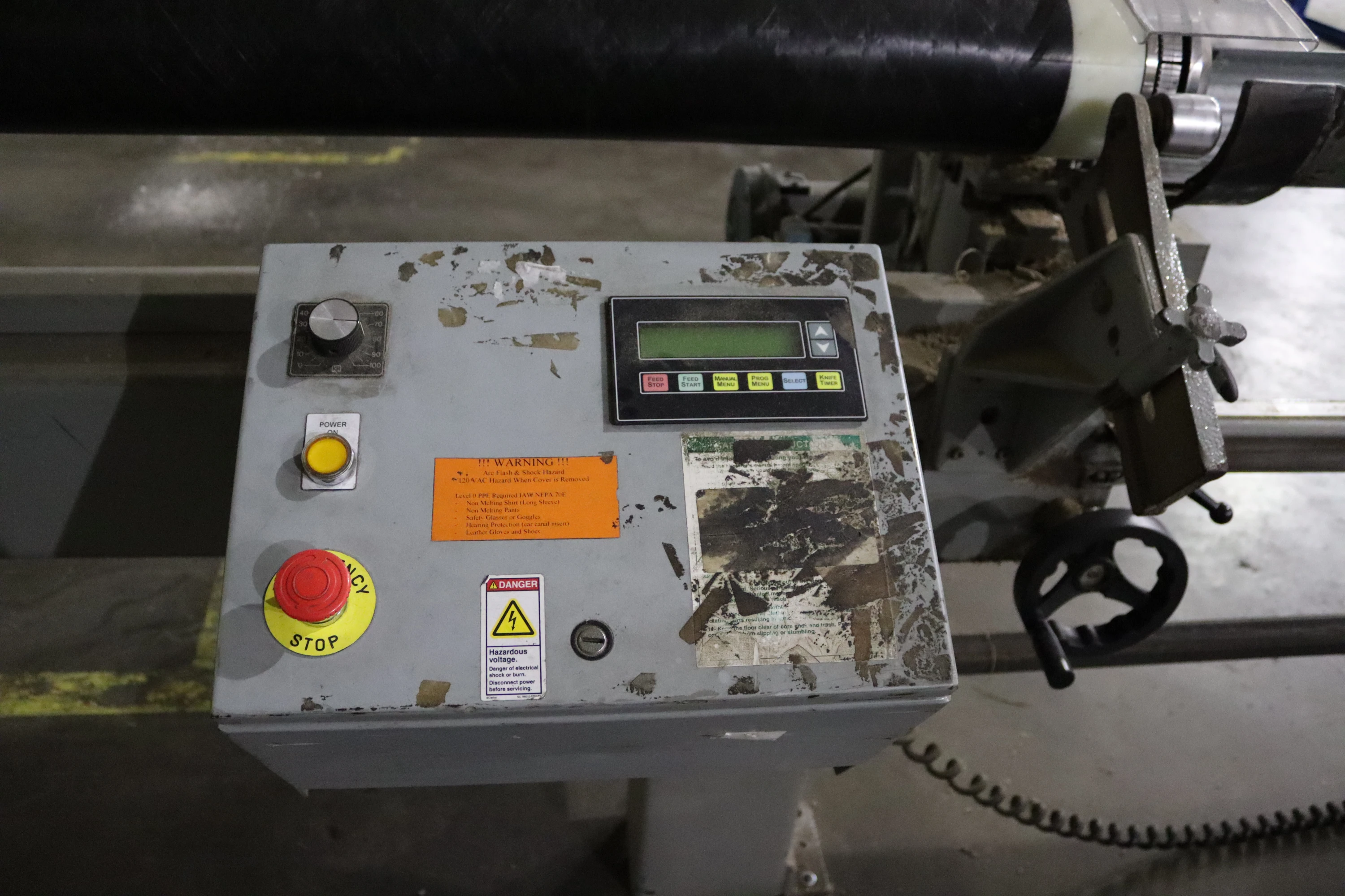 Used 120" Appleton Model A301 Automatic Core Cutter | Margot Machinery