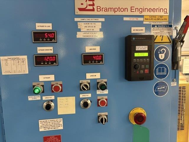 2000 Brampton Engineering 150-24-ACE 1.5 in Single Layer Blown Film Line | Margot Machinery
