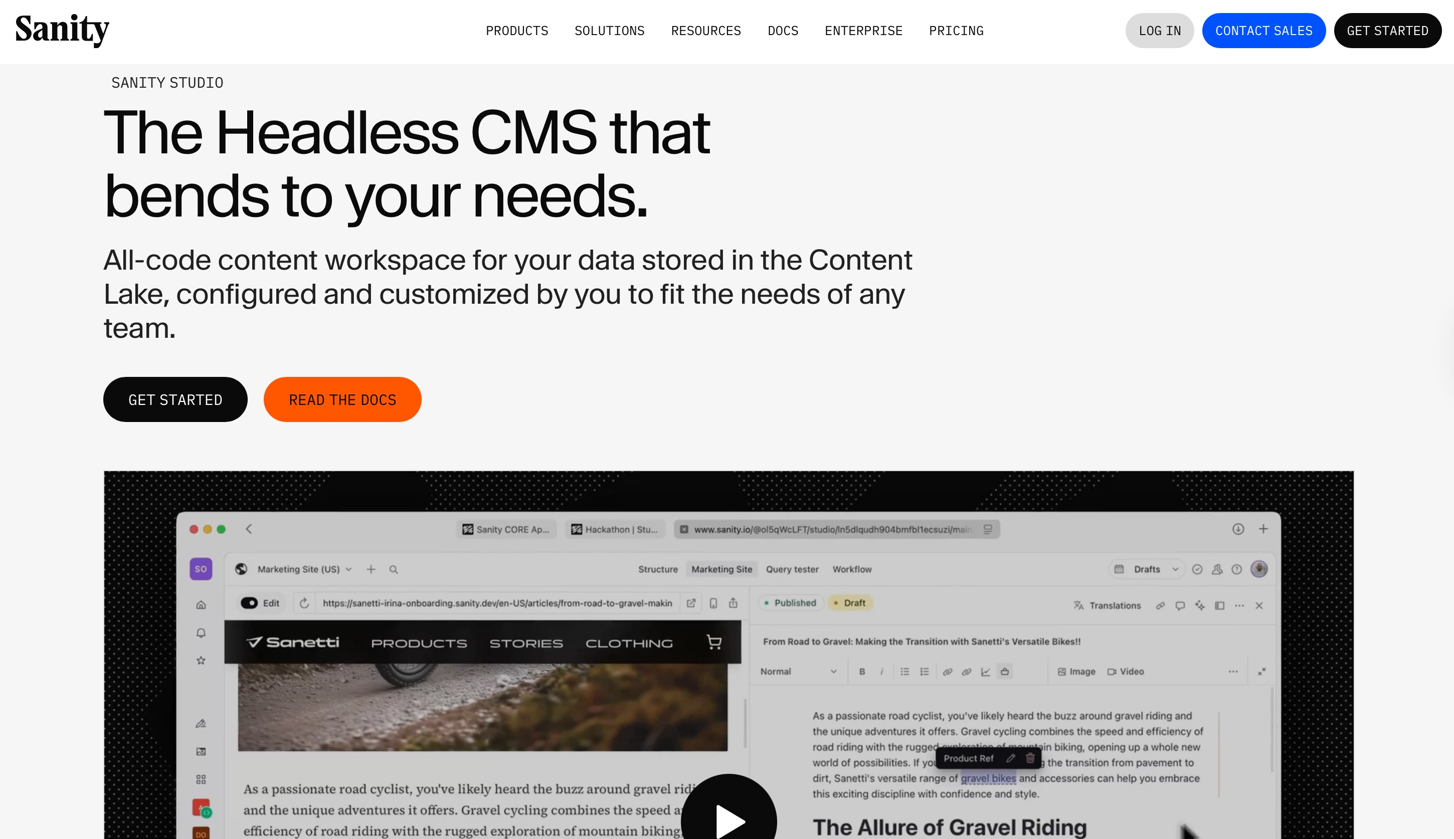 Headless CMS: Sanity