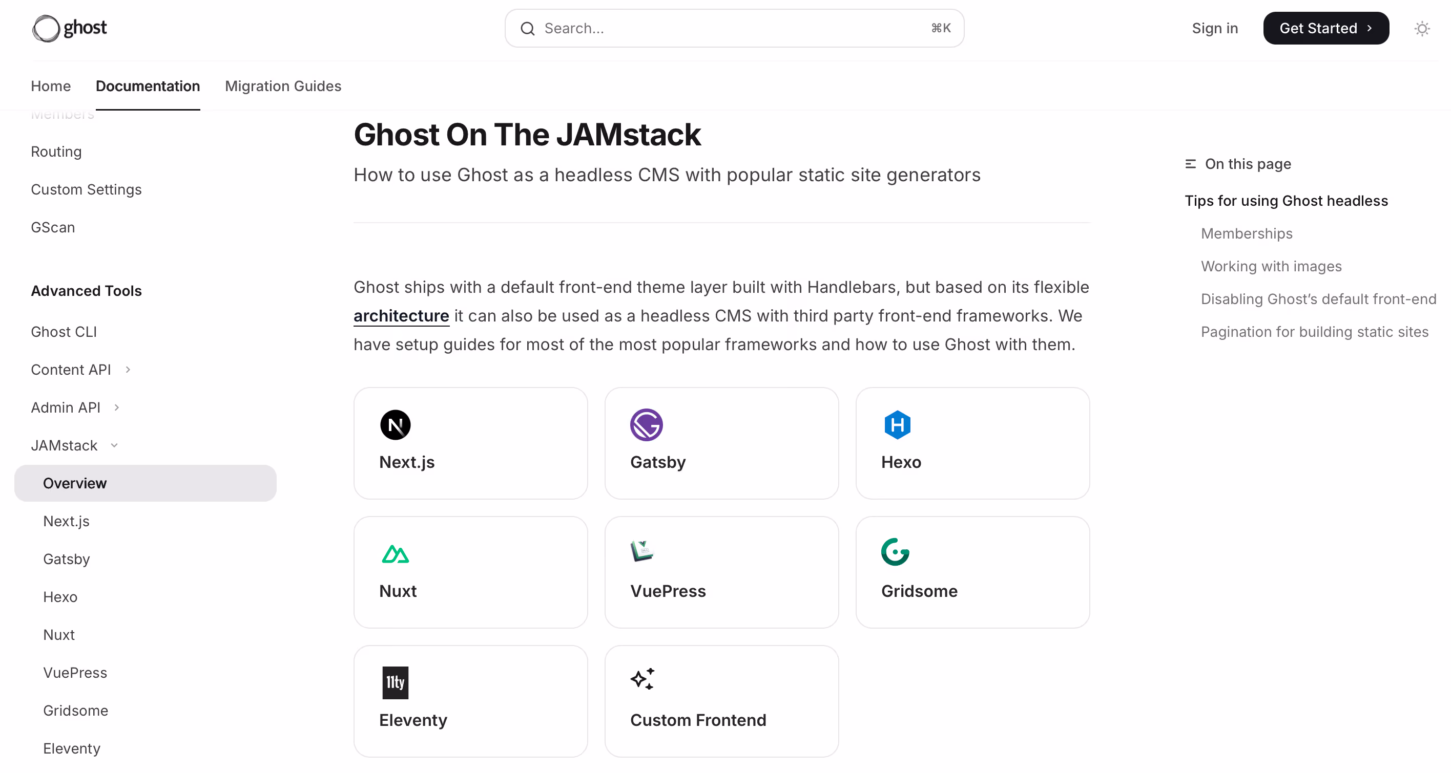 Headless CMS: Ghost