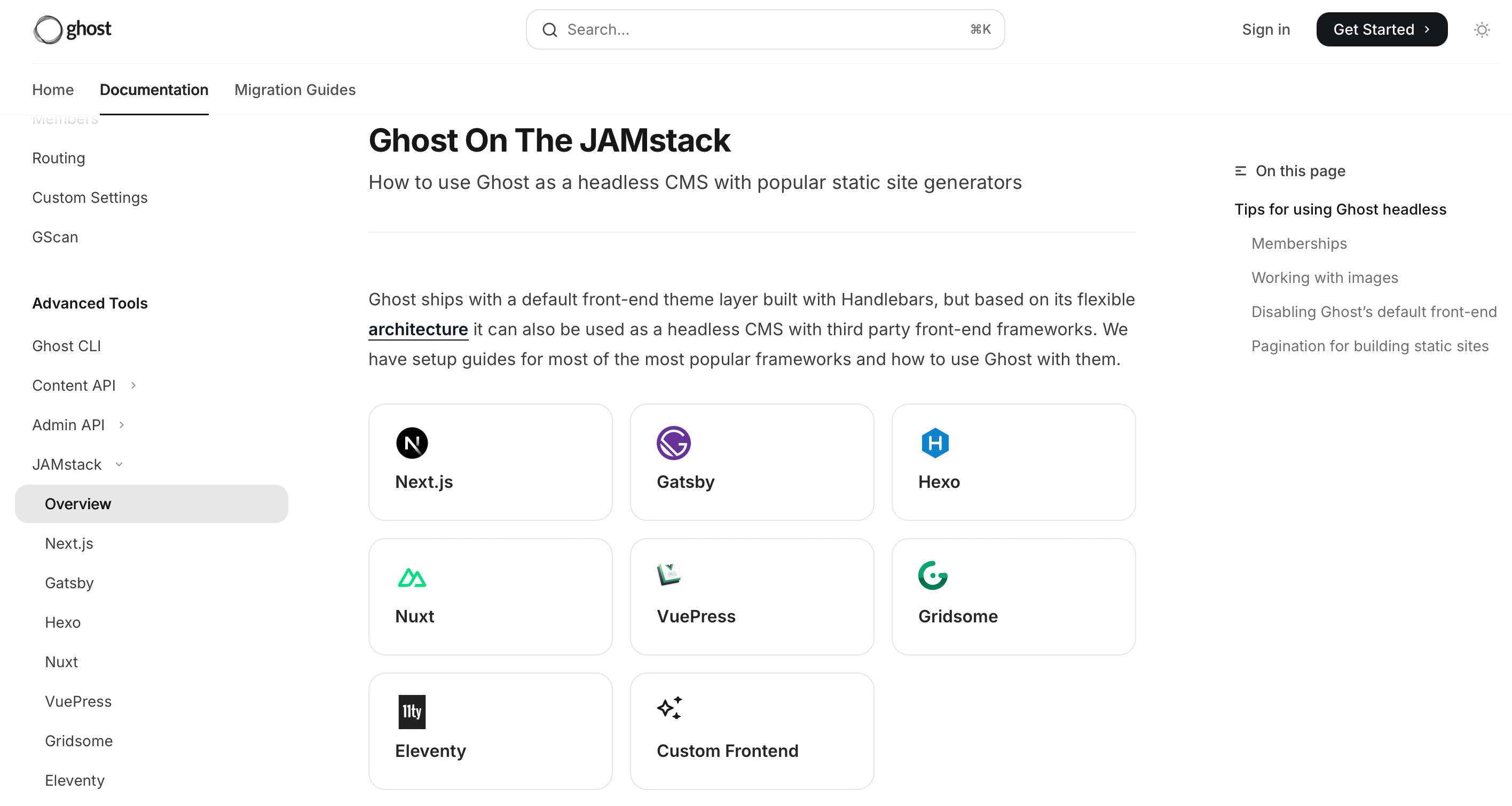 Headless CMS: Ghost