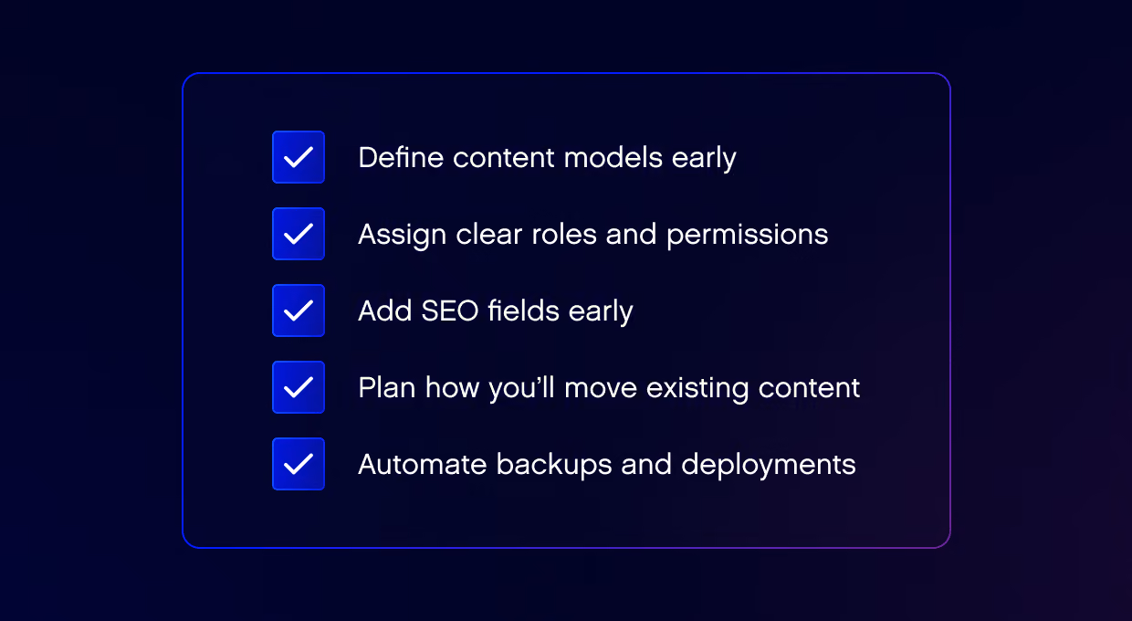 Headless CMS Checklist