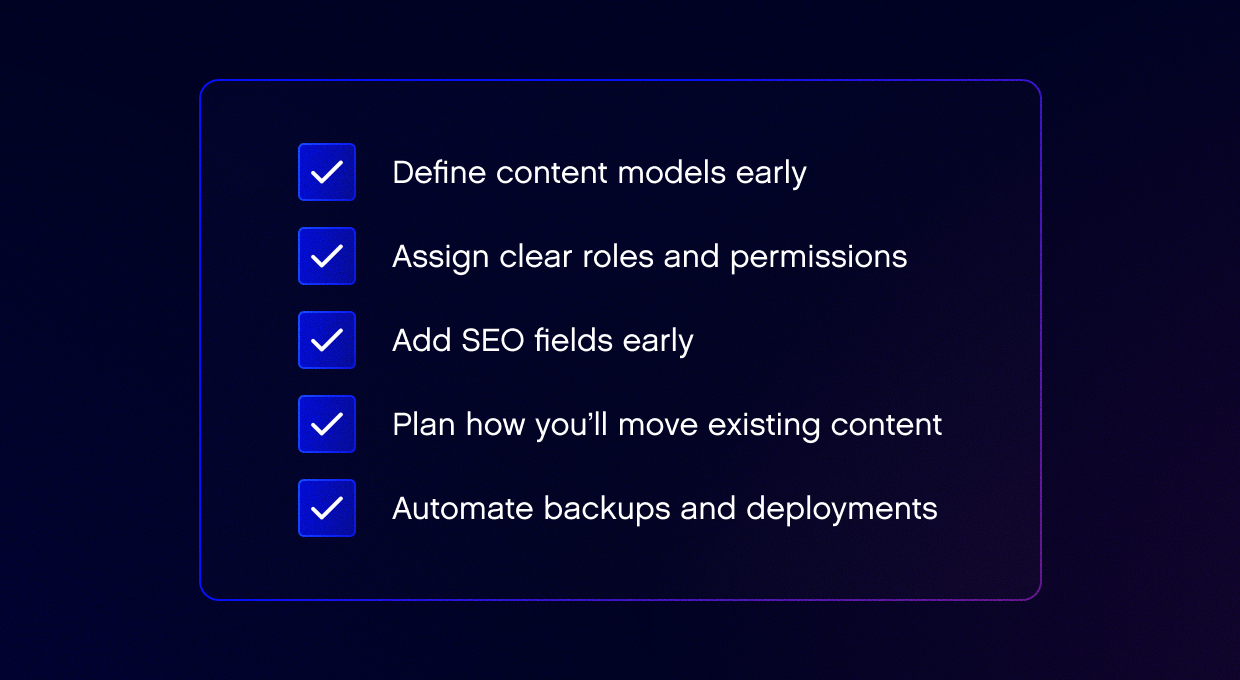 Headless CMS Checklist