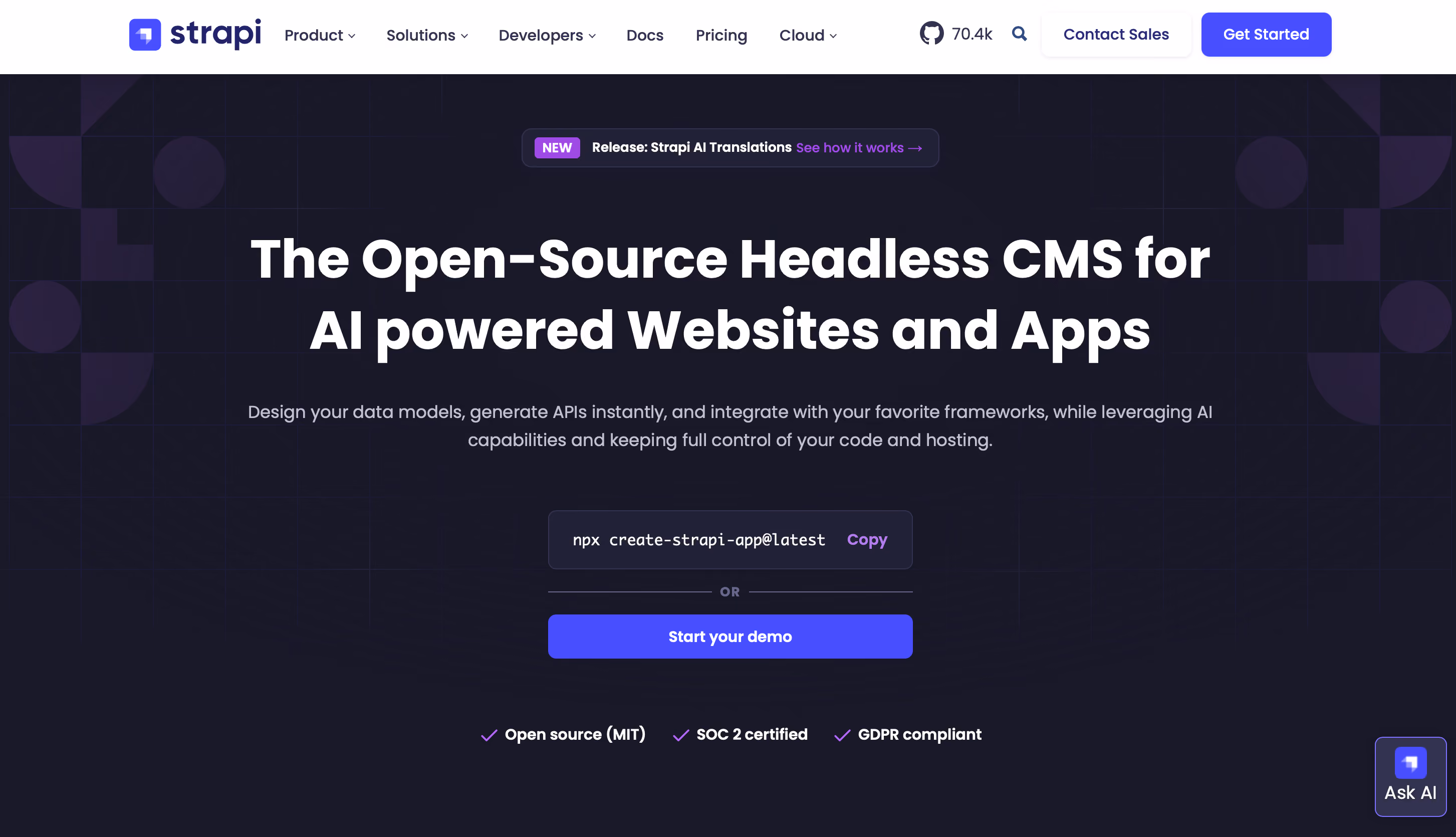 Headless CMS: Strapi