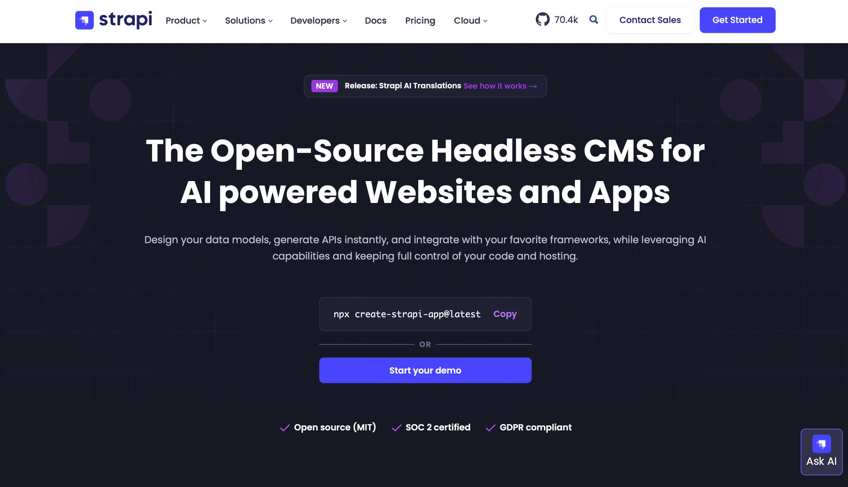 Headless CMS: Strapi