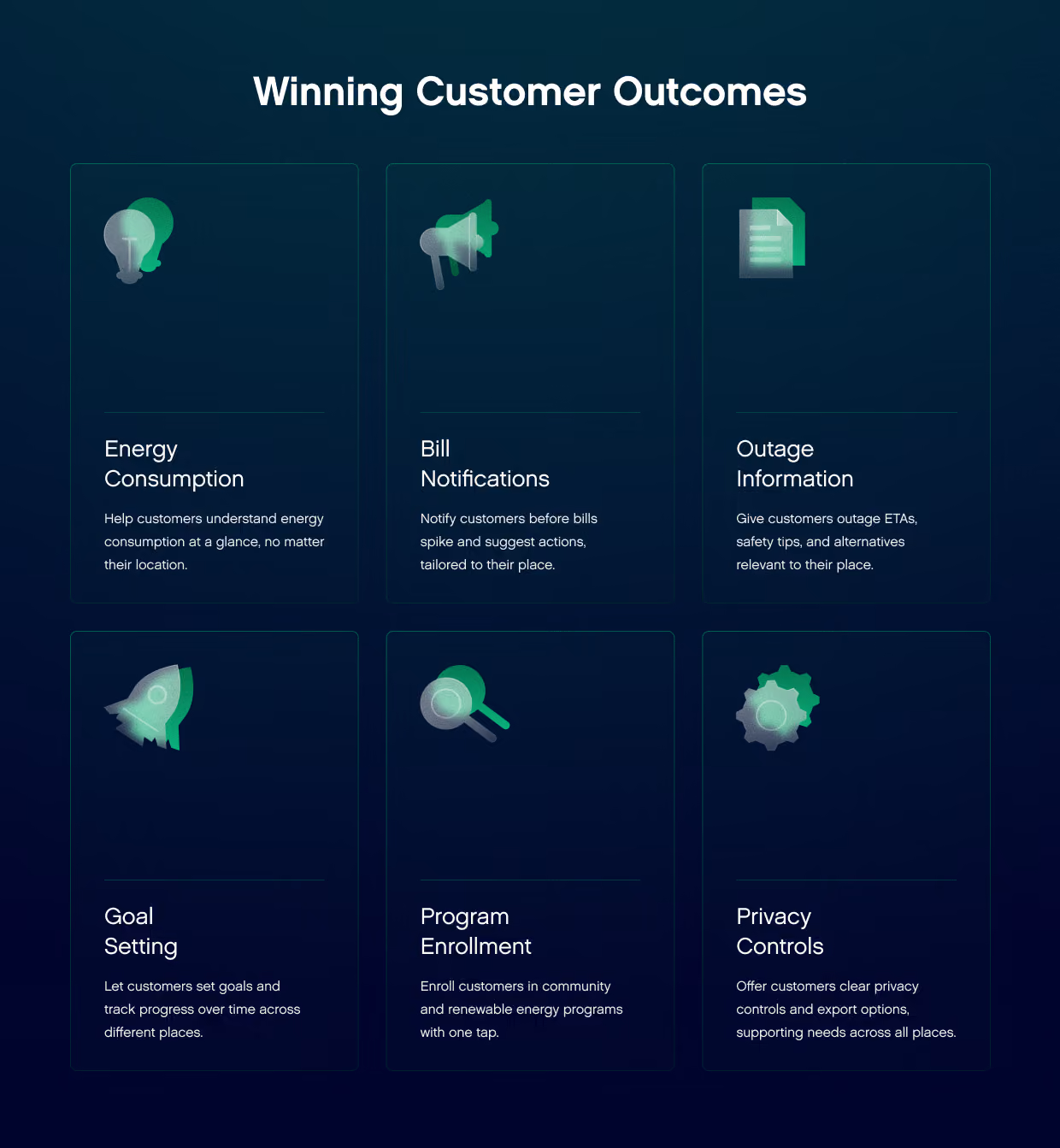 Winning Customer Outcomes