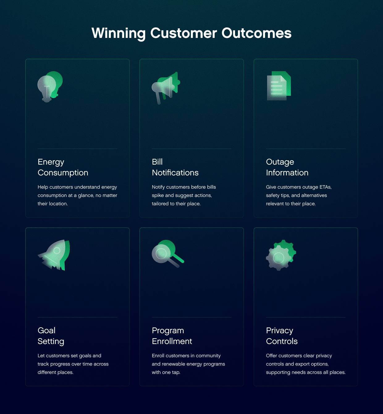 Winning Customer Outcomes