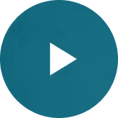 White play button icon inside a teal circular background.