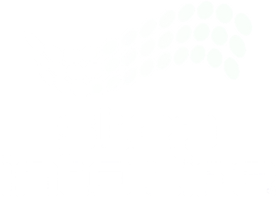 Logo with a wavy pattern of dots above the words 'step into Life' in stylized font.