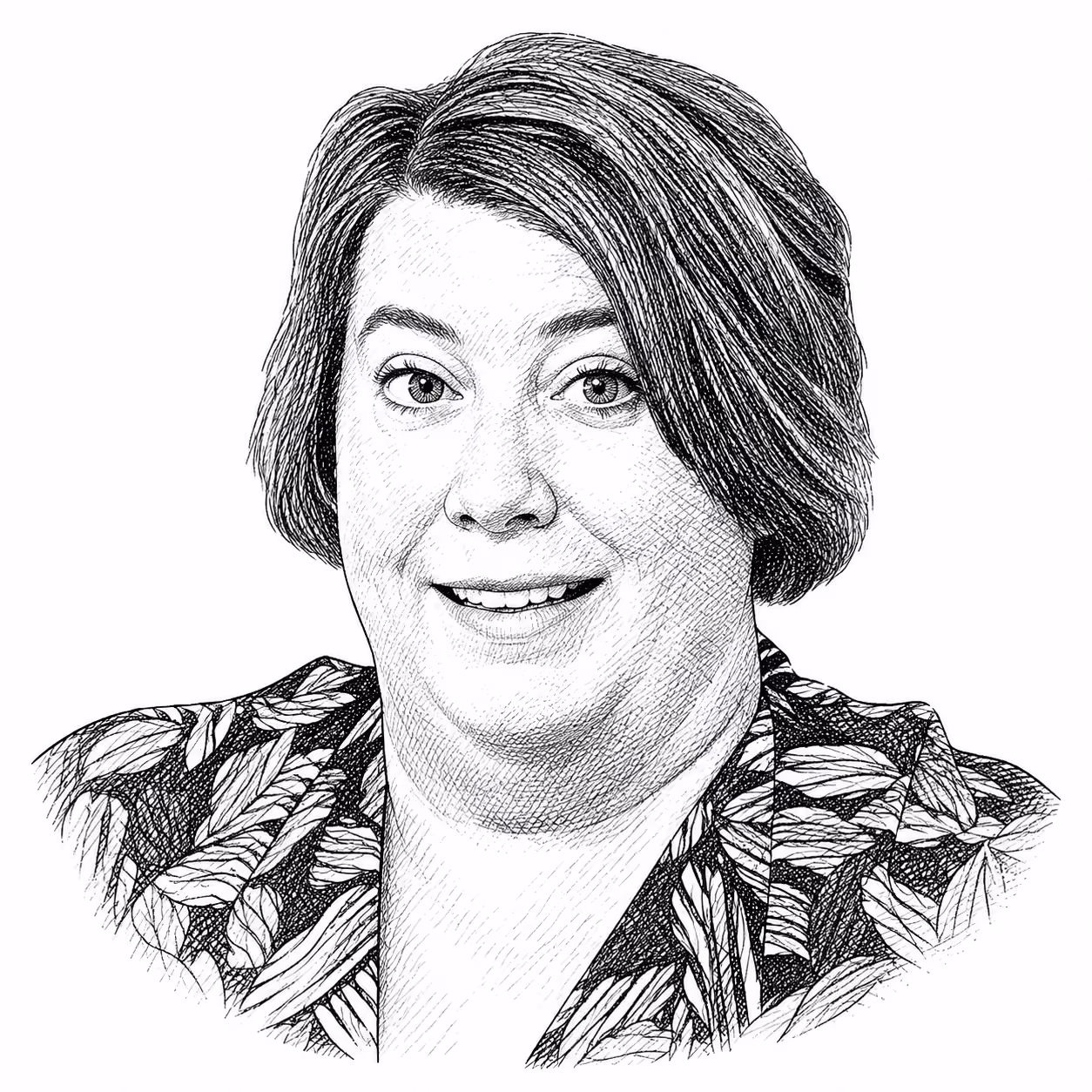 Portrait illustration of Stefani Odom-Wertz