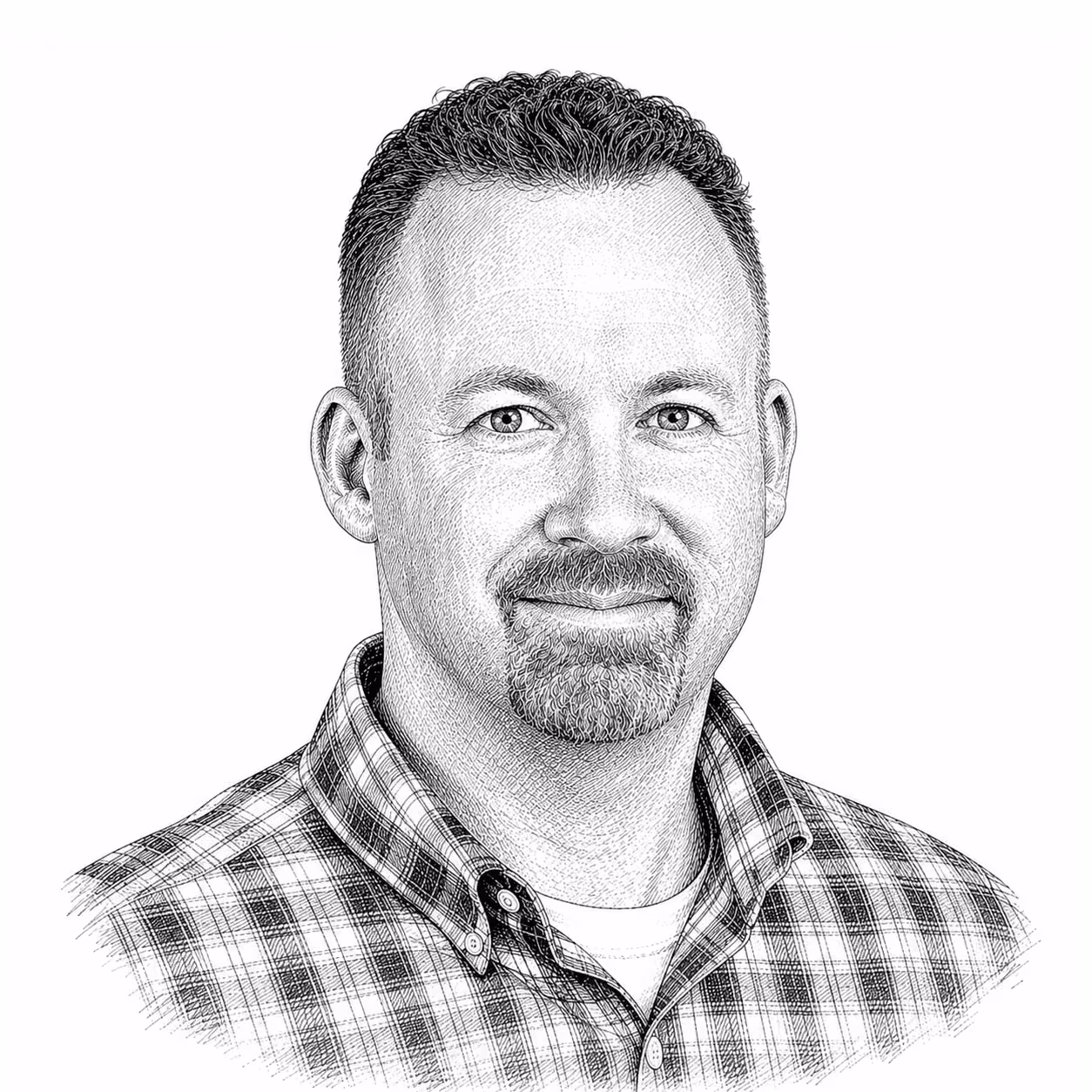 Portrait illustration of Ben Morin