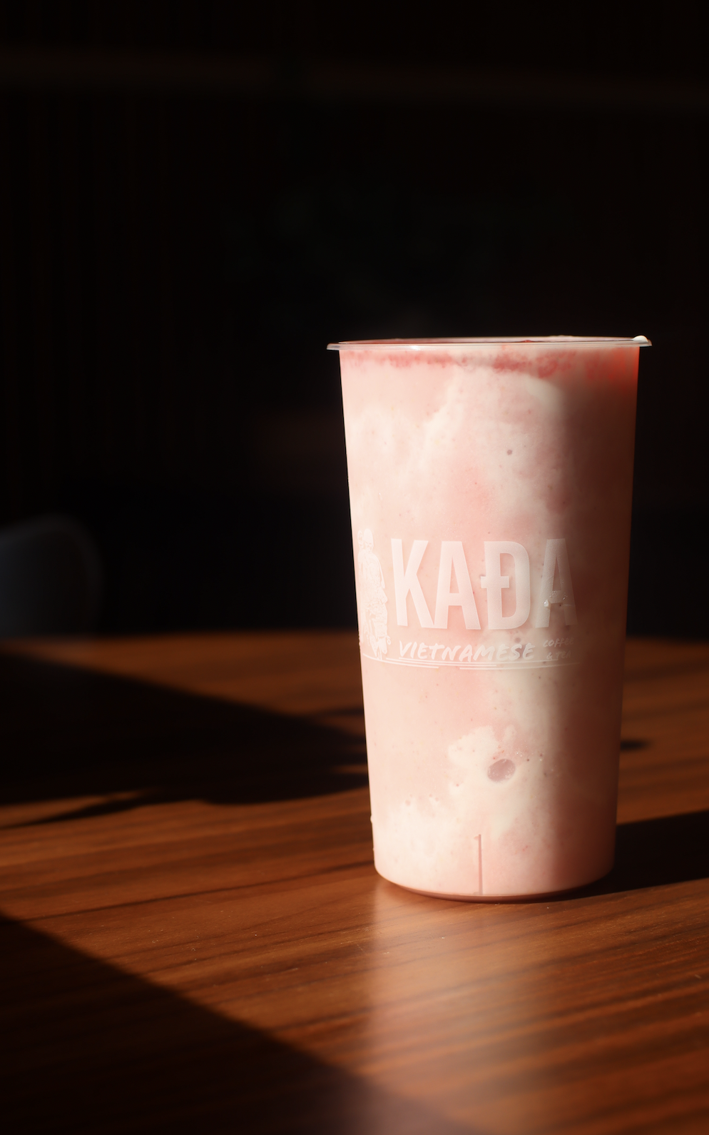 Strawberry smoothie with a creamy berry finish