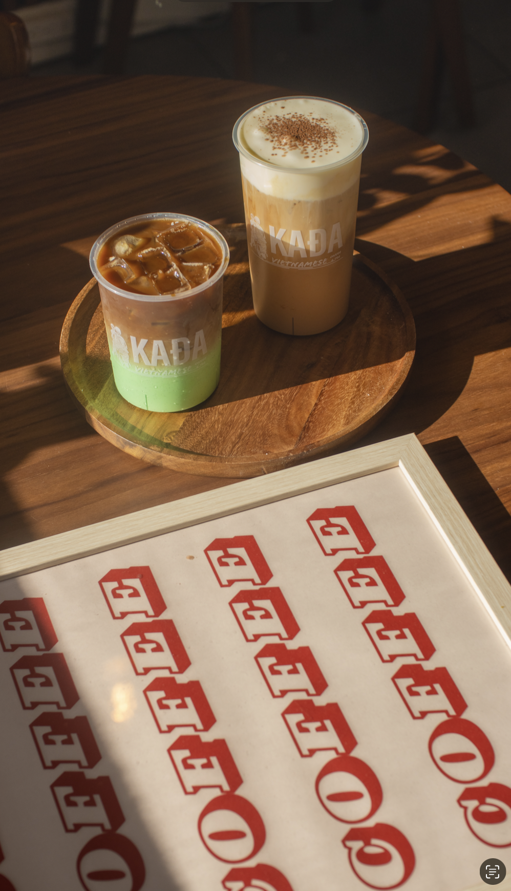 Vietnamese coffee and tea drinks at KAĐA Vietnamese Coffee & Tea in Gilbert