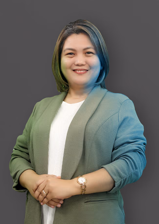 Portrait of Rizza O. Factor, Data Protection Officer.