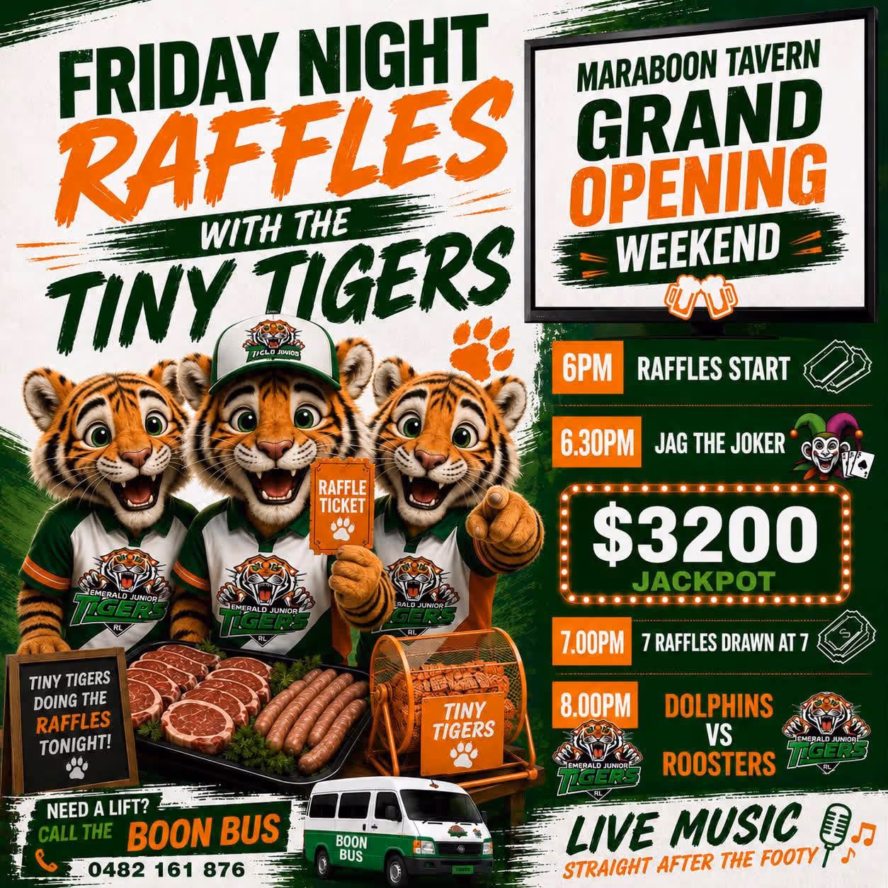 Emerald Junior Tigers juniors at a gala day