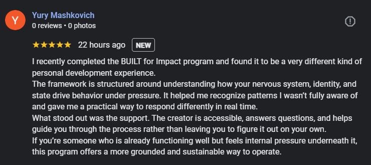 Client review 2