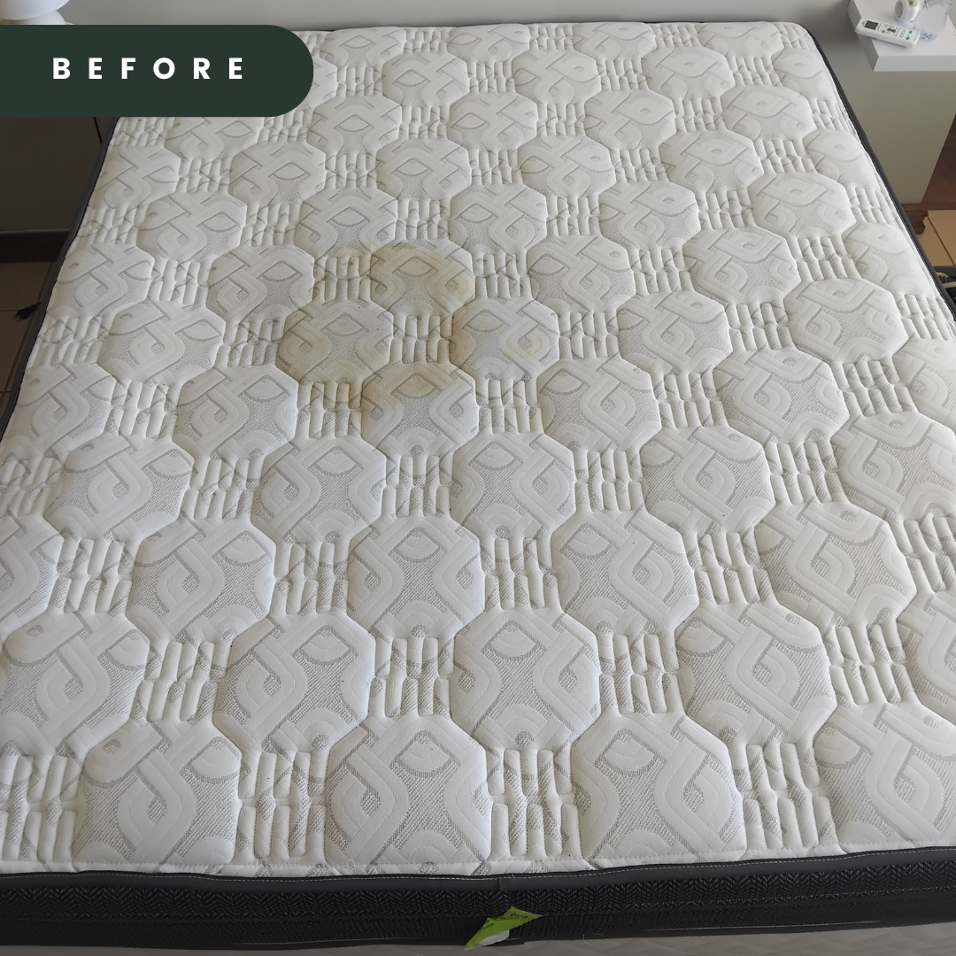 Mattress before cleaning