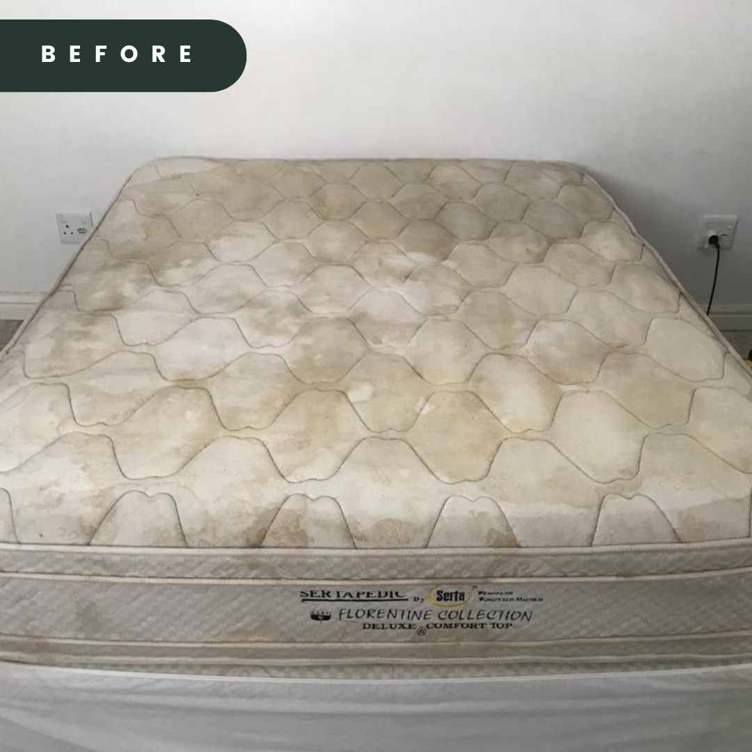Mattress before cleaning