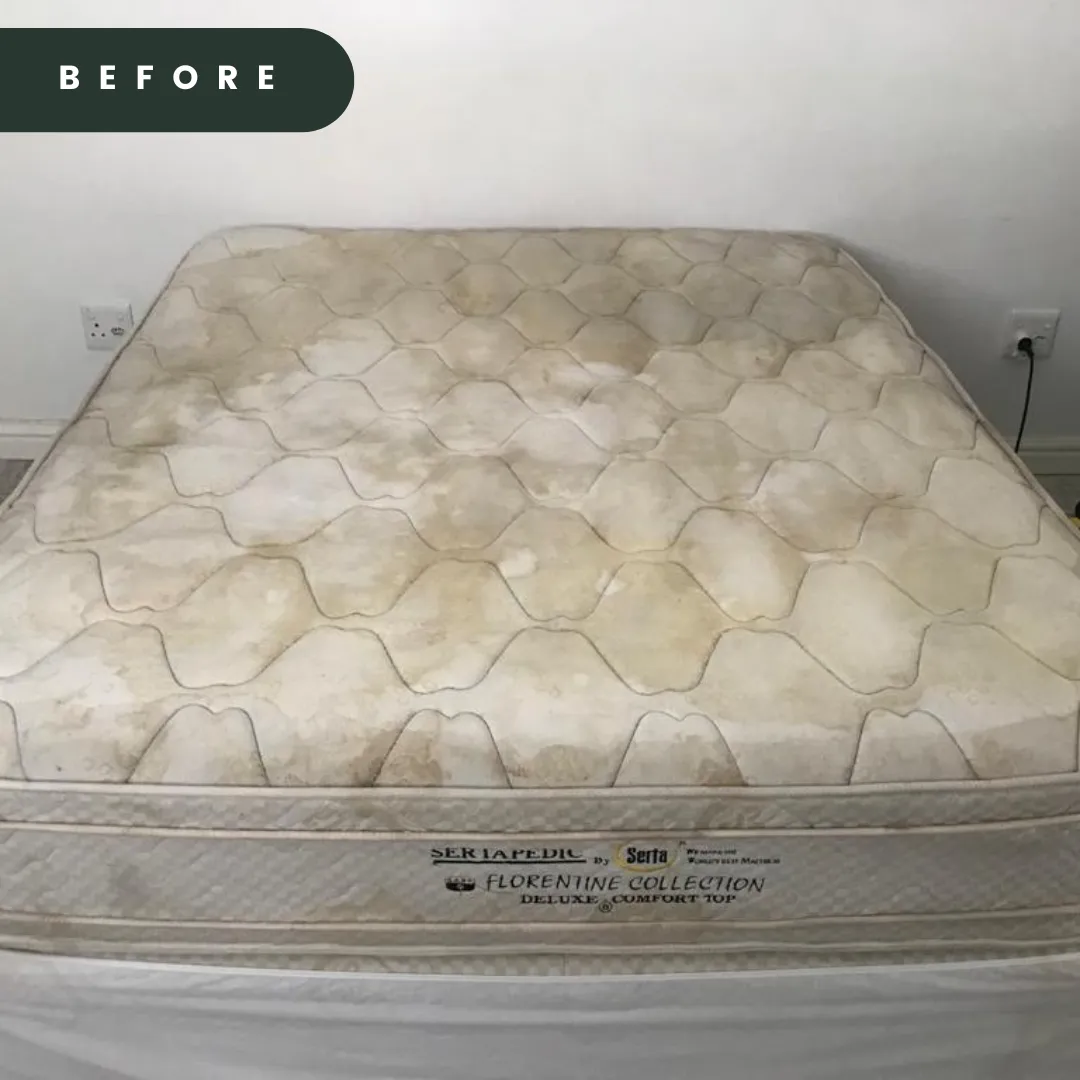 Mattress before cleaning