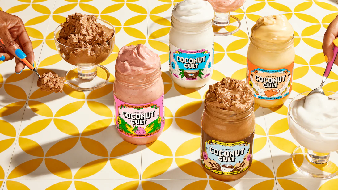 The coconut cult creates coconut based yogurt with high levels of probiotics that support gut health.