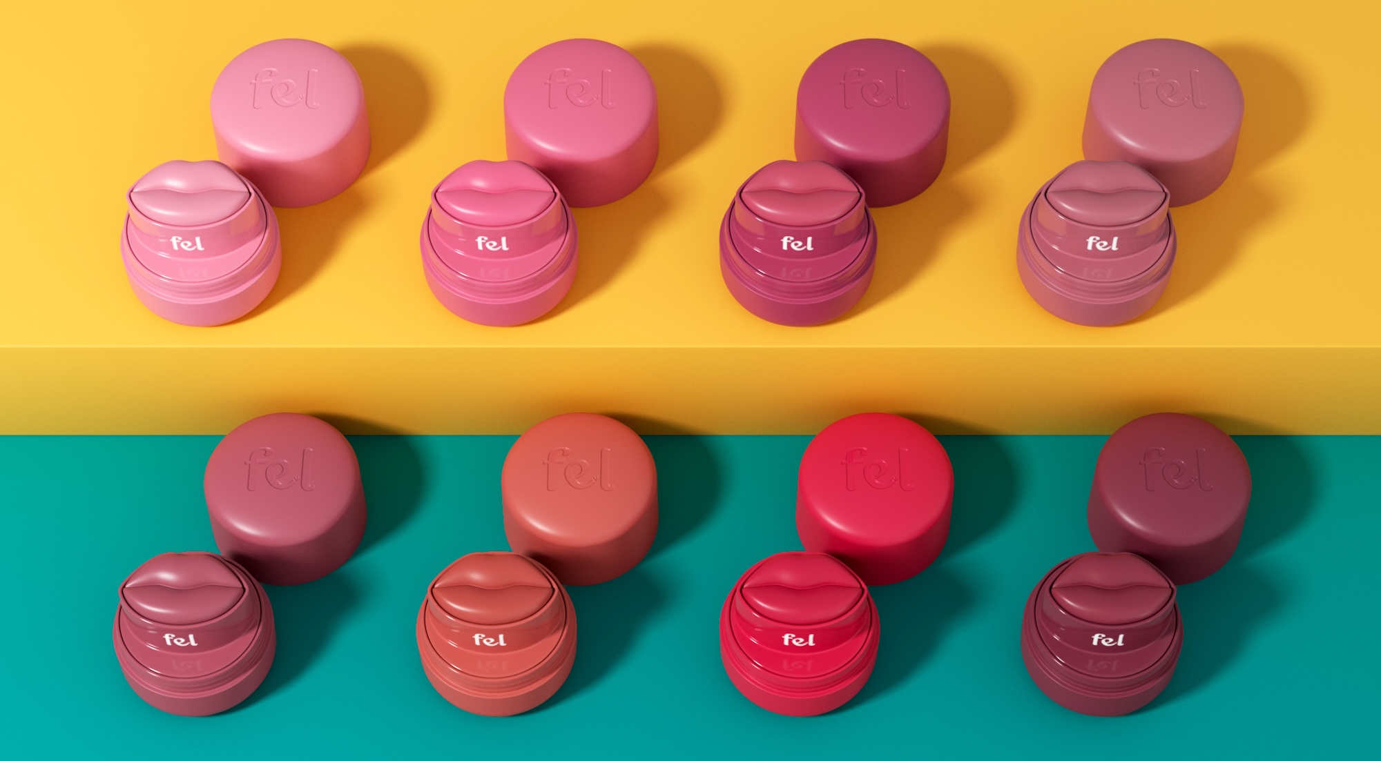 fel beauty creates clean label lip products and makeup. Their flagship product kissy lips is lip shaped lip shade