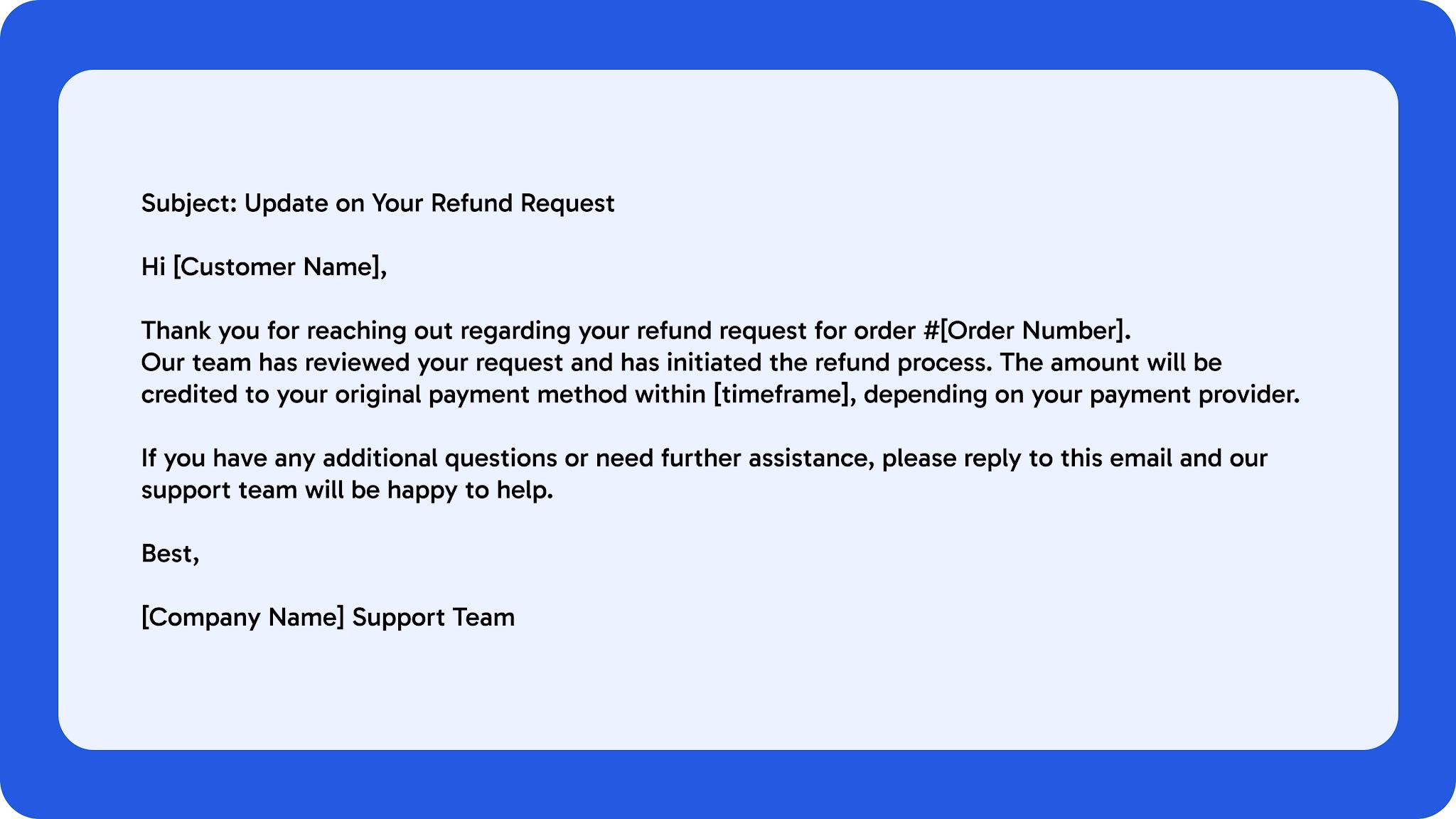 Refund Request Template
