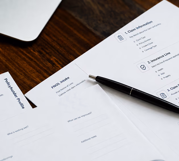 Document on table image